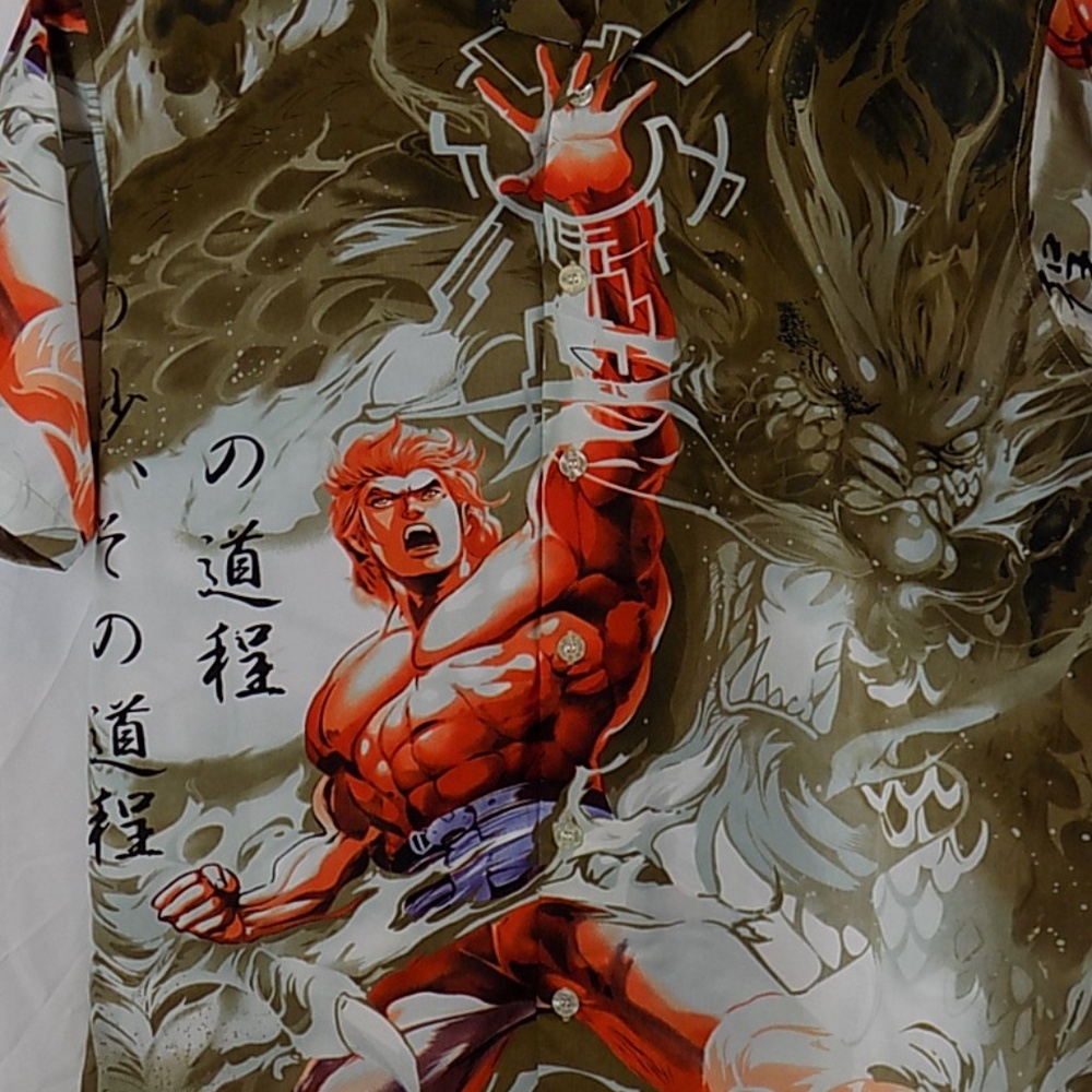 TOC Size L Gold Button-Down Shirt